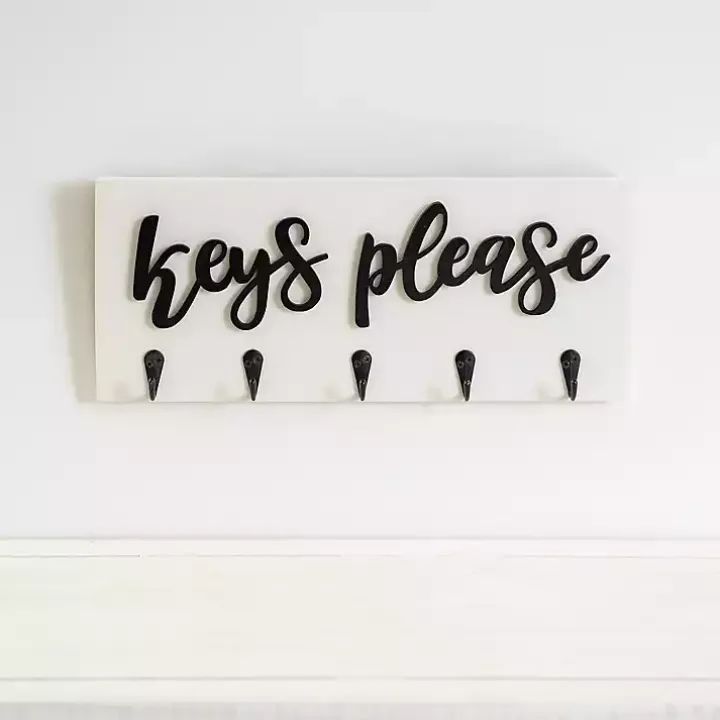 Keys Please Wooden Hooks