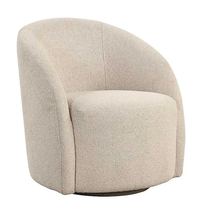 Khaki Boucle Danielle Accent Chair