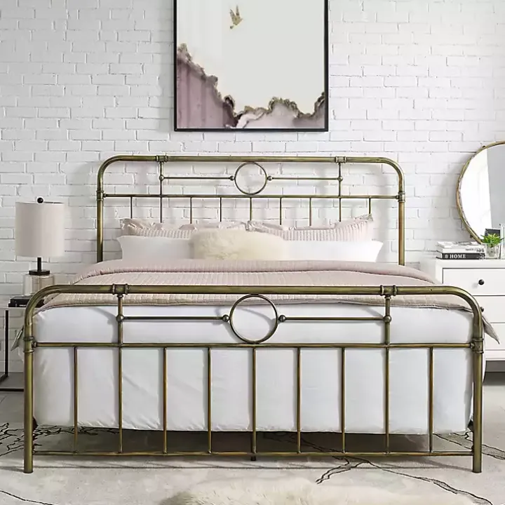 King Size Bronze Pipe Bed Frame