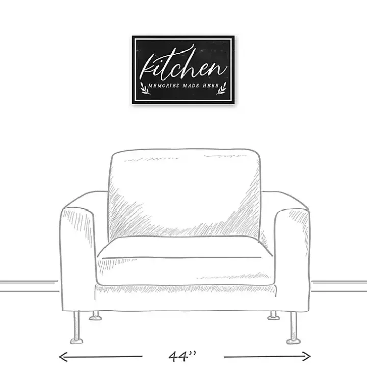 Kitchen Memories Canvas Wall Plaque