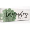 Laundry Room Succulent Canvas Art Print