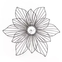 Layered Flower Metal Wall Plaque