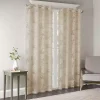 Leilani Tan Palm Leaf Curtain Panel, 95 in.