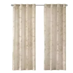 Leilani Tan Palm Leaf Curtain Panel, 95 in.