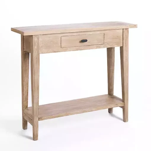 Leo Natural Wood Console Table