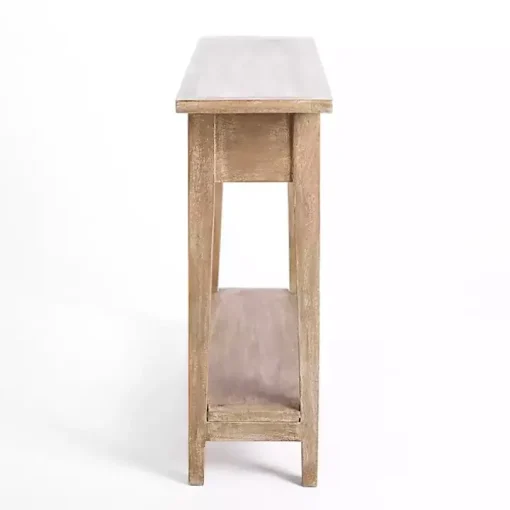 Leo Natural Wood Console Table