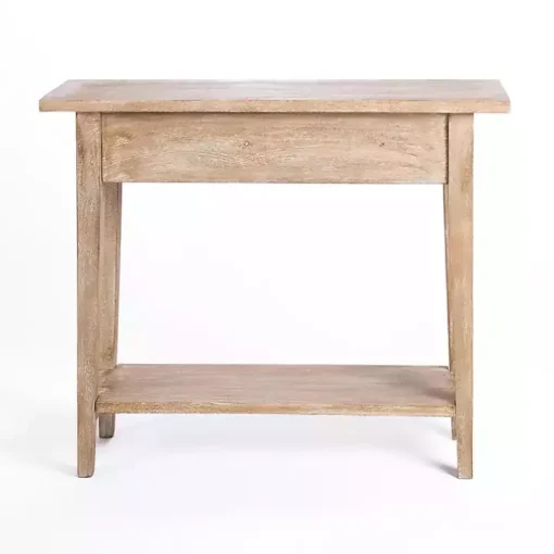 Leo Natural Wood Console Table