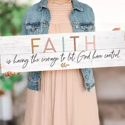 Let God Have Control Wall Plaque