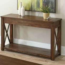Leyton X-Bar Side Panel Console Table