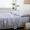 Light Blue Chambray 4-pc. Queen Bed Sheet Set