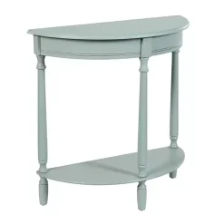 Light Blue Half Moon Tinslee Console Table