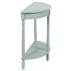 Light Blue Half Moon Tinslee Console Table