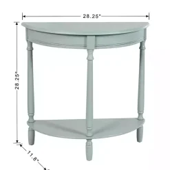 Light Blue Half Moon Tinslee Console Table
