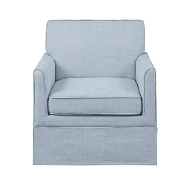 Light Blue Slipcover Armchair
