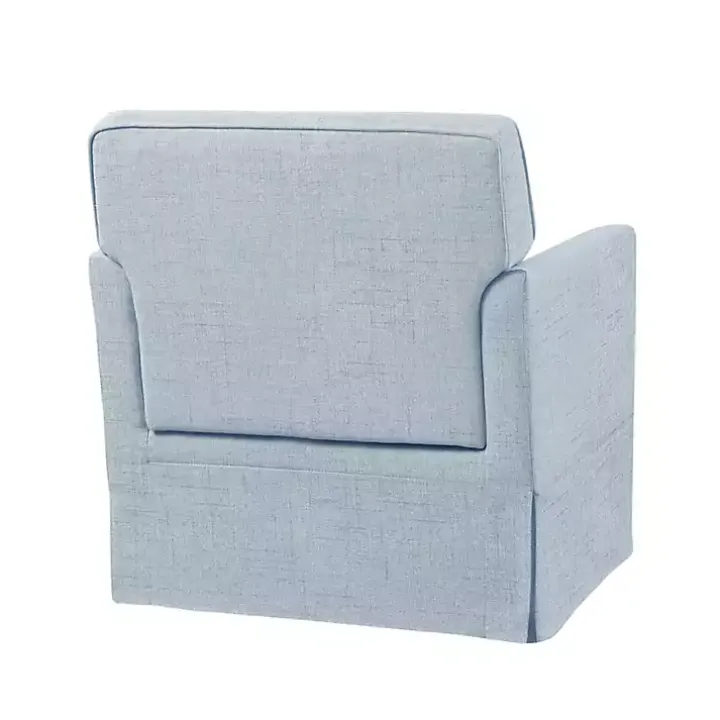 Light Blue Slipcover Armchair