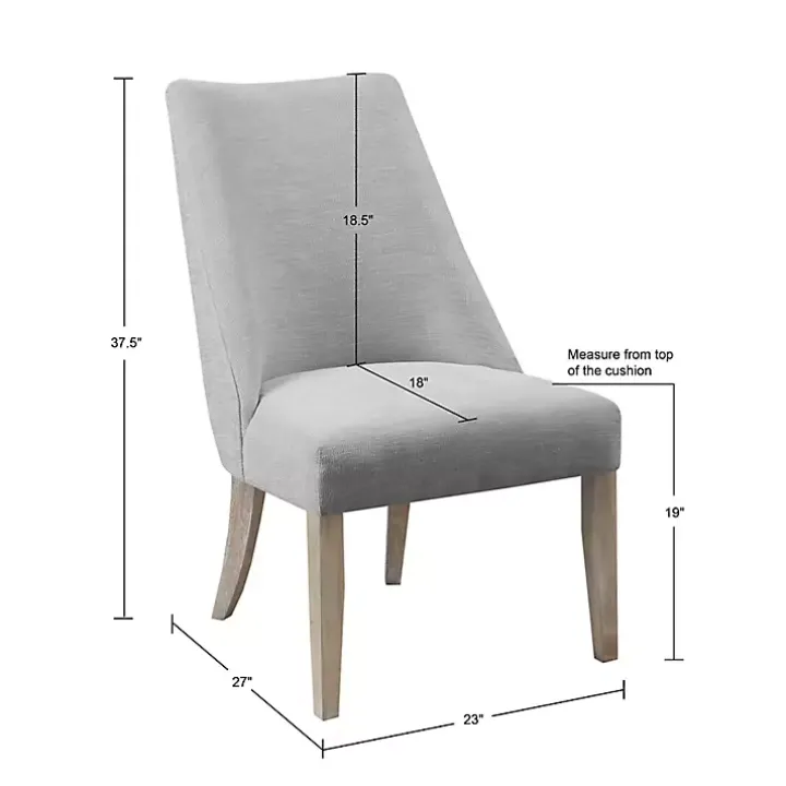 Light Gray Martha Stewart Dining Chairs, Set of 2