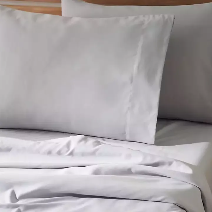 Light Gray Microfiber 4-pc. King Sheet Set