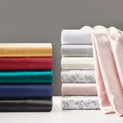 Light Gray Satin Standard 2-pc. Pillow Case Set