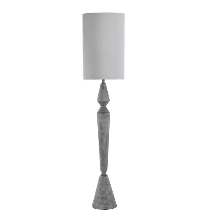 Light Gray Tapered Bulwell Floor Lamp