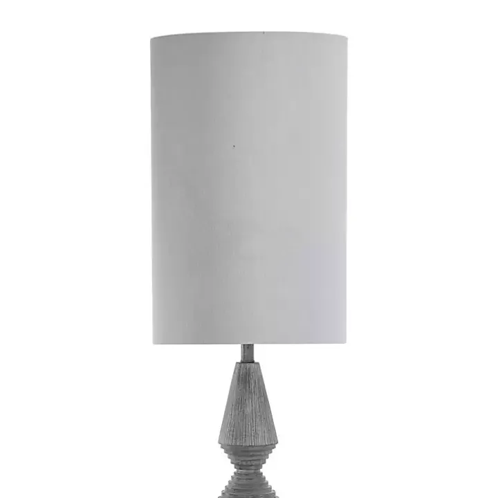 Light Gray Tapered Bulwell Floor Lamp