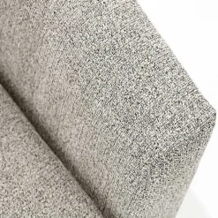 Light Gray Tufted Swivel Barrel Accent Chair