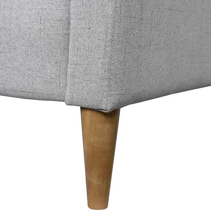 Light Gray Upholstered Juno Accent Chair