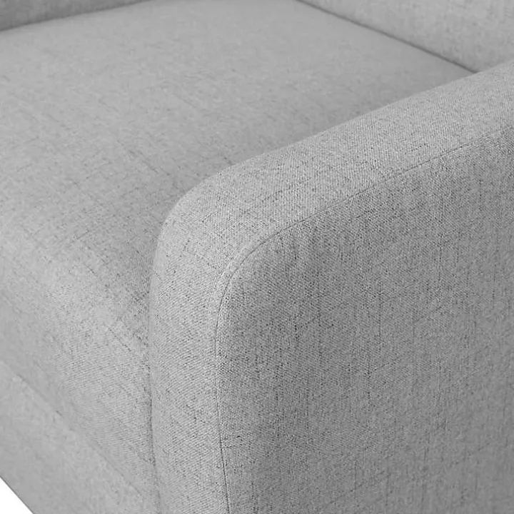 Light Gray Upholstered Juno Accent Chair