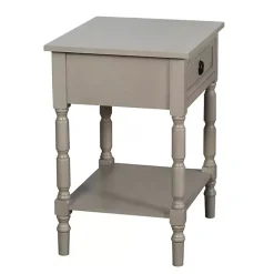 Light Gray Wood Barrett Accent Table