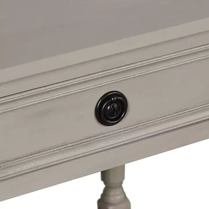 Light Gray Wood Barrett Accent Table