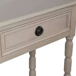 Light Gray Wood 2-Drawer Barrett Console Table