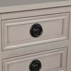 Light Gray Wood 4-Drawer Barrett Console Table