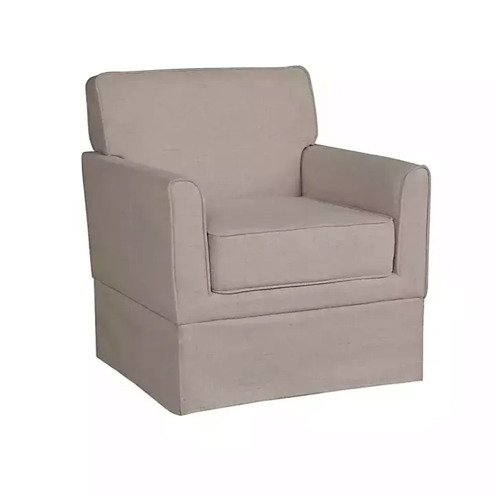 Light Taupe Slipcover Armchair