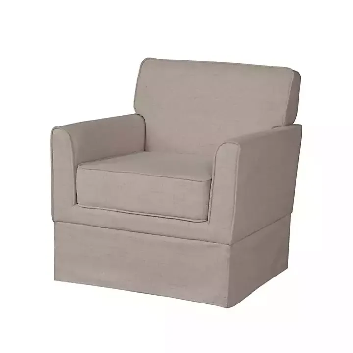 Light Taupe Slipcover Armchair