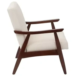 Linen Mid-Century Desmond Accent Chair