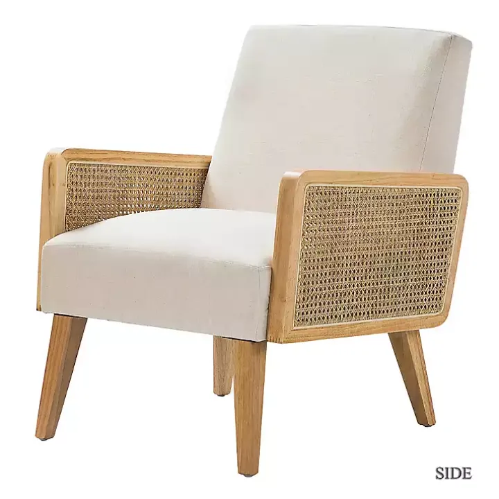 Linen Upholstered Accent Chair