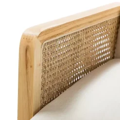 Linen Upholstered Accent Chair