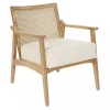 Linen Wash Cane Back Alina Armchair