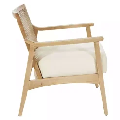 Linen Wash Cane Back Alina Armchair