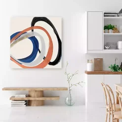 Linked Up Abstract Canvas Art Print, 40x40 in.