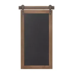 Long Wood and Metal Frame Chalkboard