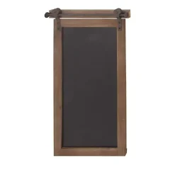 Long Wood and Metal Frame Chalkboard