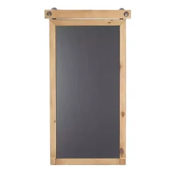 Long Wood and Metal Frame Chalkboard
