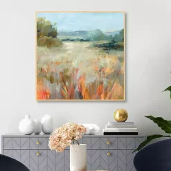 Lost in the Grasses Framed Canvas Art Print