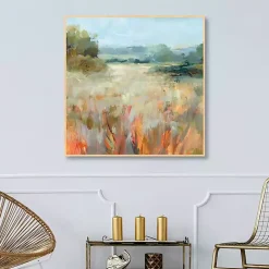 Lost in the Grasses Framed Canvas Art Print