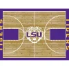 Louisiana State University Courtside Area Rug, 4x6