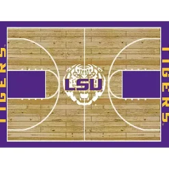 Louisiana State University Courtside Area Rug, 4x6
