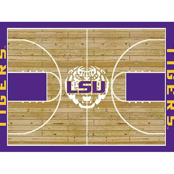 Louisiana State University Courtside Area Rug, 4x6