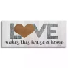 Love Makes this House a Home Canvas Wall Plaque
