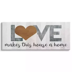 Love Makes this House a Home Canvas Wall Plaque