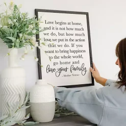 Love Your Family Framed Wall Plaque
